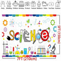 Generic Science Party Backdrop Chemical Themed Kids School Lab Blue 7x5 Ft by Deal US