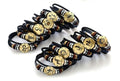 vmcoatdu Leo Zodiac Alloy Leather Braided Rope Bracelet 7.9in Brown by Deal US