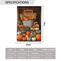 Ovitssrk Farm Pumpkins Garden Flag Double-Sided 12.5x18 Inch Autumn Holiday by Deal US