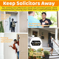 Aurastem No Soliciting Wooden Sign 2 Pcs Small Funny Home Business Decor by Deal US