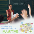 KATINAT Easter Story Wooden Eggs Set 12pcs Easter Story Puzzle Small by Deal US