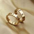 YNAAIAA 18K Gold Silver Diamond Cubic Zirconia Promise Ring Gold 10 by Deal US