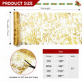 Deconovo Gold Sequin Table Runner 9FT 2PCS Polyester Kitchen Party Decor by Deal US