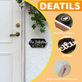 Aurastem No Soliciting Wooden Sign 2 Pcs Small Funny Home Business Decor by Deal US