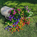 WEAUSUP 21 Bundles Outdoor UV Resistant Faux Plants Plastic 7 Colors by Deal US