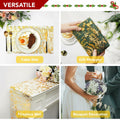 Deconovo Gold Sequin Table Runner 9FT 2PCS Polyester Kitchen Party Decor by Deal US