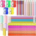 Feifeiya 240 Pcs Operation Christmas School Supplies Bulk Set Pen Ruler by Deal US