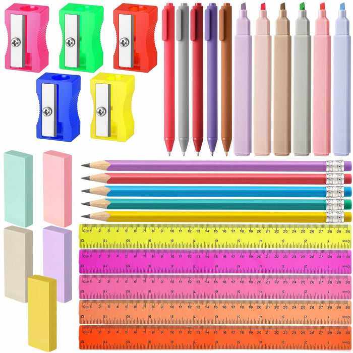 Feifeiya 240 Pcs Operation Christmas School Supplies Bulk Set Pen Ruler by Deal US