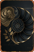 Fibonacci Golden Ratio Metal Tin Sign 8x12 Retro Wall Art Home Decor by Deal US