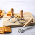 AKOAK Cookie Pizza Lace Knife Wheel Pastry Mold Zinc A-01 1 Pack by Deal US