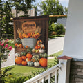 Ovitssrk Farm Pumpkins Garden Flag Double-Sided 12.5x18 Inch Autumn Holiday by Deal US