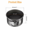 uxcell 4 Inch Nonstick Springform Pan Removable Bottom Leakproof Black 1pcs by Deal US
