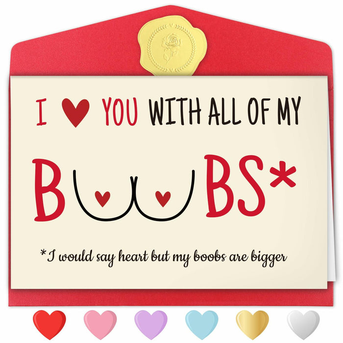 ZapDesk Funny Valentines Day Card for Him Husband Boyfriend Fiance C-Style16 by Deal US