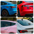 Tesla Bumper Sticker Anti Elon Musk 2 Pack 4x2.7in Black Reflective Vinyl by Deal US