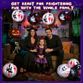 SEETOHOME 6 PCS 11.8in Inflatable Halloween Hanging Balls Black White Decor by Deal US