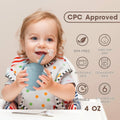[Like New] Cuddle Campus Silicone Baby Training Cup 4 Oz Boothbay Gray by Deal US