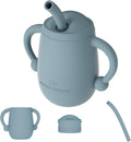 [Like New] Cuddle Campus Silicone Baby Training Cup 4 Oz Boothbay Gray by Deal US