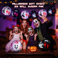 SEETOHOME 6 PCS 11.8in Inflatable Halloween Hanging Balls Black White Decor by Deal US