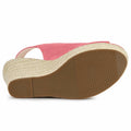 Allegra K Women's Espadrille Platform Wedges Sandals Watermelon Red Size 5.5 by Deal US