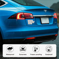 Tesla Anti Elon Musk Bumper Sticker 2 Pack 4x2.7in White Reflective Vinyl by Deal US