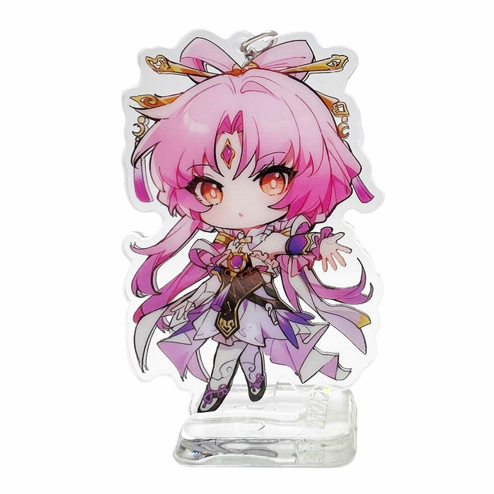 YJacuing Honkai Star Rail Chibi Cute Acrylic Stand Figure Keychain Pink Fu Xuan by Deal US