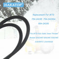 HAKATOP Snow Thrower Auger Belt for MTD 1/2" x 37" Black Rubber by Deal US