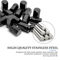 Fekey&JF 16 PCS Universal Tire Valve Stem Caps Waterproof Airtight Black by Deal US