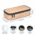 VOL&BASS Orange Flower Large Pencil Case Big Capacity Back To School by Deal US