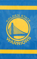 Party Animal NBA Golden State Warriors Premium Banner Flag 28x48 Team Color by Deal US