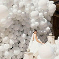 SINBEE 140pcs White Balloon Arch Kit 18 12 10 5 Inch Party Decorations by Deal US