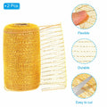 PATIKIL Decorative Mesh Ribbon Roll 5.9in x 10yd Pink 2pcs Classic Style by Deal US