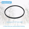 HAKATOP Snow Thrower Auger Belt for MTD 1/2" x 37" Black Rubber by Deal US