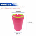 SKERJOVL 5PCS Car Glow in Dark Ashtray with Lid Portable Black by Deal US