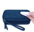 eYistar Diabetic Supplies Travel Case Organizer Blue for Test Strips Lancets by Deal US