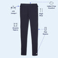 French Toast Girls Adaptive Skinny Pant Leggings Pull-Up Lift Loops Navy Size S by Deal US