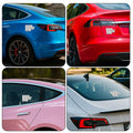 Tesla Anti Elon Musk Bumper Sticker 2 Pack 4x2.7in White Reflective Vinyl by Deal US