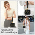 ARIKJ Initial Wristlet Wallet Dual Pouch Mini Coin Purse Black B by Deal US