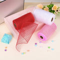 PATIKIL Decorative Mesh Ribbon Roll 5.9in x 10yd Pink 2pcs Classic Style by Deal US