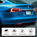 Tesla Bumper Sticker Anti Elon Musk 2 Pack 4x2.7in Black Reflective Vinyl by Deal US