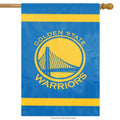 Party Animal NBA Golden State Warriors Premium Banner Flag 28x48 Team Color by Deal US