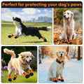 DOGOYS Dog Shoes Non-Slip Waterproof Boots Orange 4Pcs Size M-L by Deal US