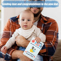 NQEUEPN New Dad 1st Birthday Card with Envelope Multicolor Father's Day Gift by Deal US