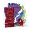 Linda Exfoliating Bath Gloves Multicolor 4 Pair Pack by Deal US