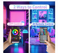 GANZQH 15.6FT RGB Strip Lights USB Powered Smart App Remote Control by Deal US