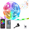 GANZQH 15.6FT RGB Strip Lights USB Powered Smart App Remote Control by Deal US