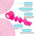 [Like New] timerma 20 Rolls Self Adhesive Bandage Wrap Elastic Breathable Pink by Deal US