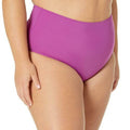 Amazon Essentials Women’s High Waist Swim Bottom Violet Size Small by Deal US