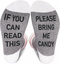 KGHYT Funny Socks If You Can Read This Bring Me Cake Red White Striped 2 Pairs by Deal US