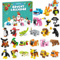 Animal Building Blocks Advent Calendar 24 Pack Christmas Toys for Kids 2024 by Deal US
