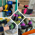 SAVJOB Synthetic Leather Work Gloves Touchscreen Yard Garden Green Small by Deal US
